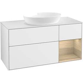 Villeroy & Boch Tvättställsskåp Finion med 3 Lådor Hylla och Bänkskiva för Fristående från Artis Collaro FA71PCGF