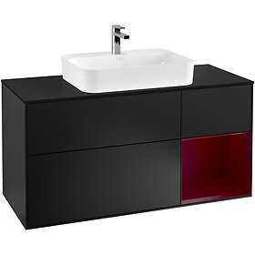 Villeroy & Boch Tvättställsskåp Finion med 3 Lådor Hylla och Bänkskiva för Ytmonterat F422HBPD