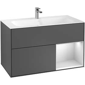 Villeroy & Boch Tvättställsskåp Finion med 2 Lådor och Hylla för Inbyggt F040MTGK