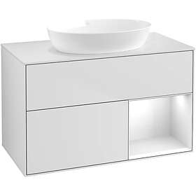 Villeroy & Boch Tvättställsskåp Finion med 2 Lådor Hylla och Bänkskiva för Fristående från Artis Collaro FA21GFMT