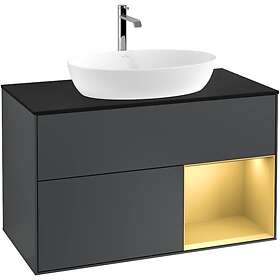 Villeroy & Boch Tvättställsskåp Finion med 2 Lådor Hylla och Bänkskiva för Fristående från Artis Collaro G782HFHG