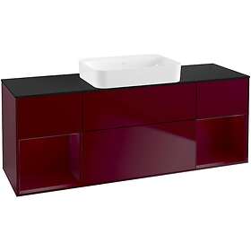 Villeroy & Boch Tvättställsskåp Finion med Två Hyllor och Bänkskiva för Fristående G742HBHB