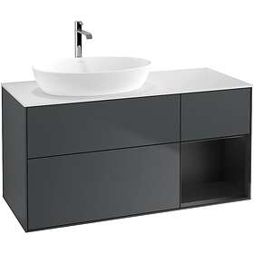 Villeroy & Boch Tvättställsskåp Finion med 3 Lådor Hylla och Bänkskiva för Ocentrerat från Artis Collaro GA51PDHG