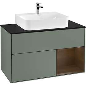Villeroy & Boch Tvättställsskåp Finion med 2 Lådor Hylla och Bänkskiva för Centrerat F122GNGM