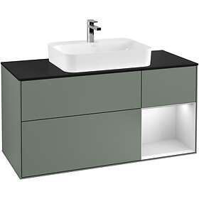 Villeroy & Boch Tvättställsskåp Finion med 3 Lådor Hylla och Bänkskiva för Ytmonterat F422MTGM