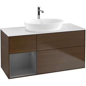 Villeroy & Boch Tvättställsskåp Finion med 3 Lådor Hylla och Bänkskiva för Fristående från Artis Collaro G821GKGN