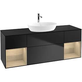 Villeroy & Boch Tvättställsskåp Finion med Två Hyllor och Bänkskiva för Fristående från Artis Collaro G862PCPD