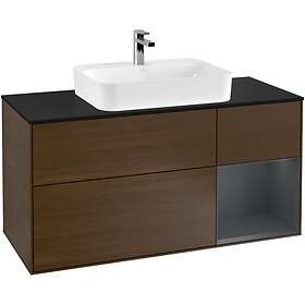 Villeroy & Boch Tvättställsskåp Finion med 3 Lådor Hylla och Bänkskiva för Ytmonterat G422HGGN