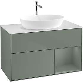 Villeroy & Boch Tvättställsskåp Finion med 2 Lådor Hylla och Bänkskiva för Fristående från Artis Collaro GA21GMGM