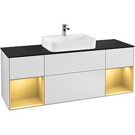Villeroy & Boch Tvättställsskåp Finion med Två Hyllor och Bänkskiva för Ytmonterat G452HFMT