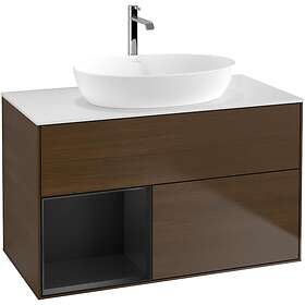 Villeroy & Boch Tvättställsskåp Finion med 2 Lådor Hylla och Bänkskiva för Fristående från Artis Collaro GA11PDGN