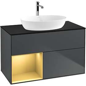 Villeroy & Boch Tvättställsskåp Finion med 2 Lådor Hylla och Bänkskiva för Fristående från Artis Collaro GA12HFHG