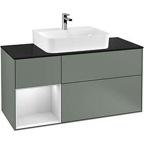 Villeroy & Boch Tvättställsskåp Finion med 3 Lådor Hylla och Bänkskiva för Centrerat G162MTGM