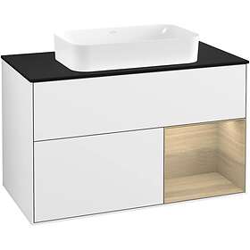 Villeroy & Boch Tvättställsskåp Finion med 2 Lådor Hylla och Bänkskiva för Fristående G252PCGF