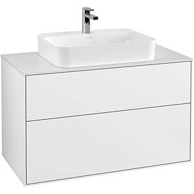 Villeroy & Boch Tvättställsskåp Finion med 2 Lådor och Bänkskiva för Ytmonterat G35100GF