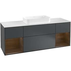 Villeroy & Boch Tvättställsskåp Finion med Två Hyllor och Bänkskiva för Fristående G331GNHG