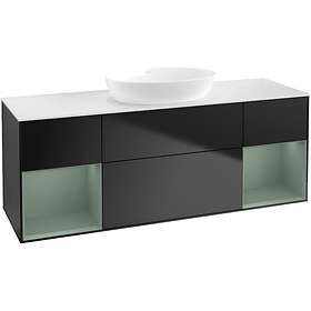 Villeroy & Boch Tvättställsskåp Finion med Två Hyllor och Bänkskiva för Fristående från Artis Collaro FD01GMPD