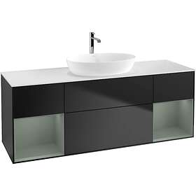 Villeroy & Boch Tvättställsskåp Finion med Två Hyllor och Bänkskiva för Fristående från Artis Collaro GD01GMPD