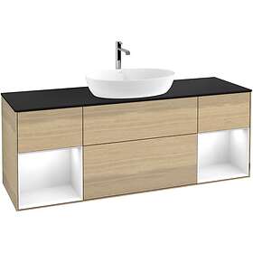 Villeroy & Boch Tvättställsskåp Finion med Två Hyllor och Bänkskiva för Fristående från Artis Collaro G862GFPC