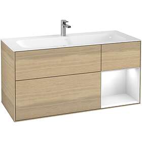 Villeroy & Boch Tvättställsskåp Finion med 3 Lådor och Hylla för Inbyggt G070GFPC