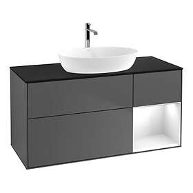 Villeroy & Boch Tvättställsskåp Finion med 3 Lådor Hylla och Bänkskiva för Fristående från Artis Collaro G832GFGK