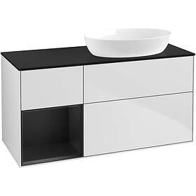 Villeroy & Boch Tvättställsskåp Finion med 3 Lådor Hylla och Bänkskiva för Ocentrerat från Artis Collaro FA42PDMT