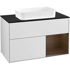 Villeroy & Boch Tvättställsskåp Finion med 2 Lådor Hylla och Bänkskiva för Fristående F662GNMT