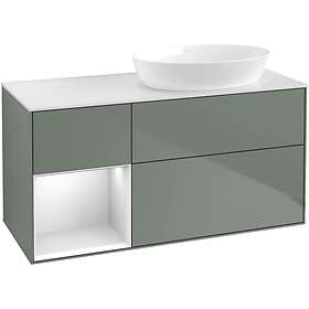 Villeroy & Boch Tvättställsskåp Finion med 3 Lådor Hylla och Bänkskiva för Ocentrerat från Artis Collaro FA41MTGM