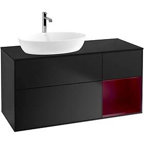 Villeroy & Boch Tvättställsskåp Finion med 3 Lådor Hylla och Bänkskiva för Ocentrerat från Artis Collaro G812HBPD