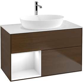 Villeroy & Boch Tvättställsskåp Finion med 2 Lådor Hylla och Bänkskiva för Fristående från Artis Collaro GA11GFGN