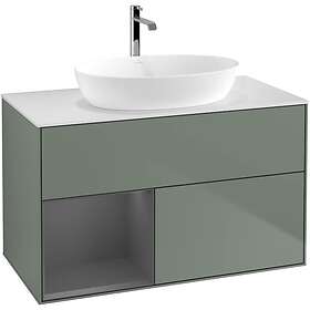 Villeroy & Boch Tvättställsskåp Finion med 2 Lådor Hylla och Bänkskiva för Fristående från Artis Collaro GA11GKGM