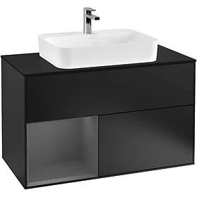 Villeroy & Boch Tvättställsskåp Finion med 2 Lådor Hylla och Bänkskiva för Ytmonterat F362GKPD