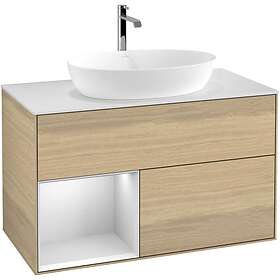 Villeroy & Boch Tvättställsskåp Finion med 2 Lådor Hylla och Bänkskiva för Fristående från Artis Collaro GA11MTPC