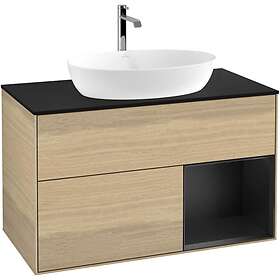 Villeroy & Boch Tvättställsskåp Finion med 2 Lådor Hylla och Bänkskiva för Fristående från Artis Collaro GA22PDPC
