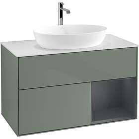 Villeroy & Boch Tvättställsskåp Finion med 2 Lådor Hylla och Bänkskiva för Fristående från Artis Collaro GA21HGGM