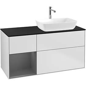 Villeroy & Boch Tvättställsskåp Finion med 3 Lådor Hylla och Bänkskiva för Ocentrerat från Artis Collaro F802GKMT