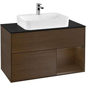 Villeroy & Boch Tvättställsskåp Finion med 2 Lådor Hylla och Bänkskiva för Ytmonterat G372GNGN
