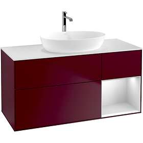Villeroy & Boch Tvättställsskåp Finion med 3 Lådor Hylla och Bänkskiva för Fristående från Artis Collaro G831MTHB