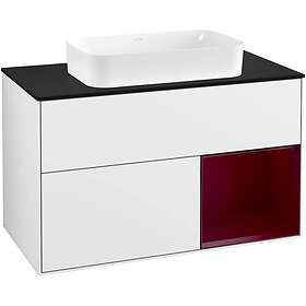 Villeroy & Boch Tvättställsskåp Finion med 2 Lådor Hylla och Bänkskiva för Fristående G252HBGF