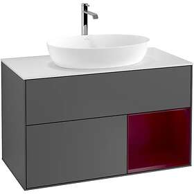 Villeroy & Boch Tvättställsskåp Finion med 2 Lådor Hylla och Bänkskiva för Fristående från Artis Collaro G781HBGK