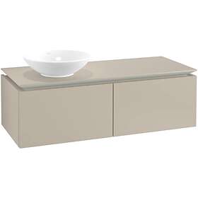 Villeroy & Boch Tvättställsskåp Legato Kompakt 1200 med 2 Lådor för Ocentrerat Ytmonterat B57900VK
