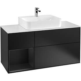 Villeroy & Boch Tvättställsskåp Finion med 3 Lådor Hylla och Bänkskiva för Centrerat G161PDPD