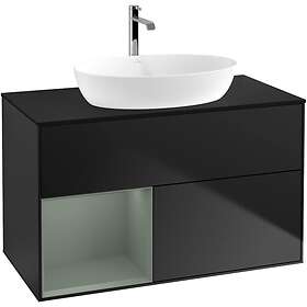 Villeroy & Boch Tvättställsskåp Finion med 2 Lådor Hylla och Bänkskiva för Fristående från Artis Collaro GA12GMPD