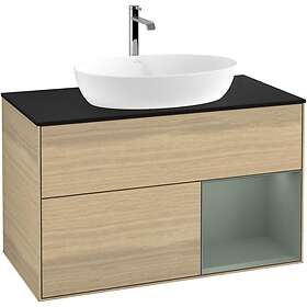 Villeroy & Boch Tvättställsskåp Finion med 2 Lådor Hylla och Bänkskiva för Fristående från Artis Collaro G782GMPC