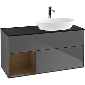 Villeroy & Boch Tvättställsskåp Finion med 3 Lådor Hylla och Bänkskiva för Ocentrerat från Artis Collaro GA42GNGK