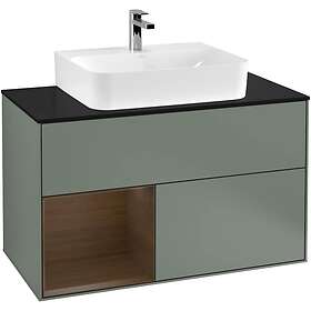 Villeroy & Boch Tvättställsskåp Finion med 2 Lådor Hylla och Bänkskiva för Centrerat G112GNGM