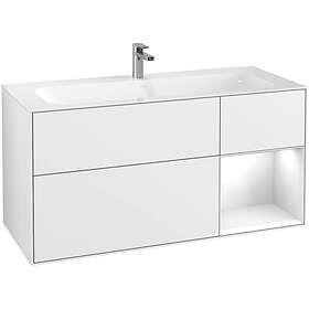 Villeroy & Boch Tvättställsskåp Finion med 3 Lådor och Hylla för Inbyggt G070GFG