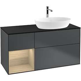 Villeroy & Boch Tvättställsskåp Finion med 3 Lådor Hylla och Bänkskiva för Ocentrerat från Artis Collaro G802PCHG