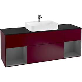 Villeroy & Boch Tvättställsskåp Finion med Två Hyllor och Bänkskiva för Ytmonterat G452GKHB