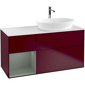 Villeroy & Boch Tvättställsskåp Finion med 3 Lådor Hylla och Bänkskiva för Ocentrerat från Artis Collaro G801GMHB